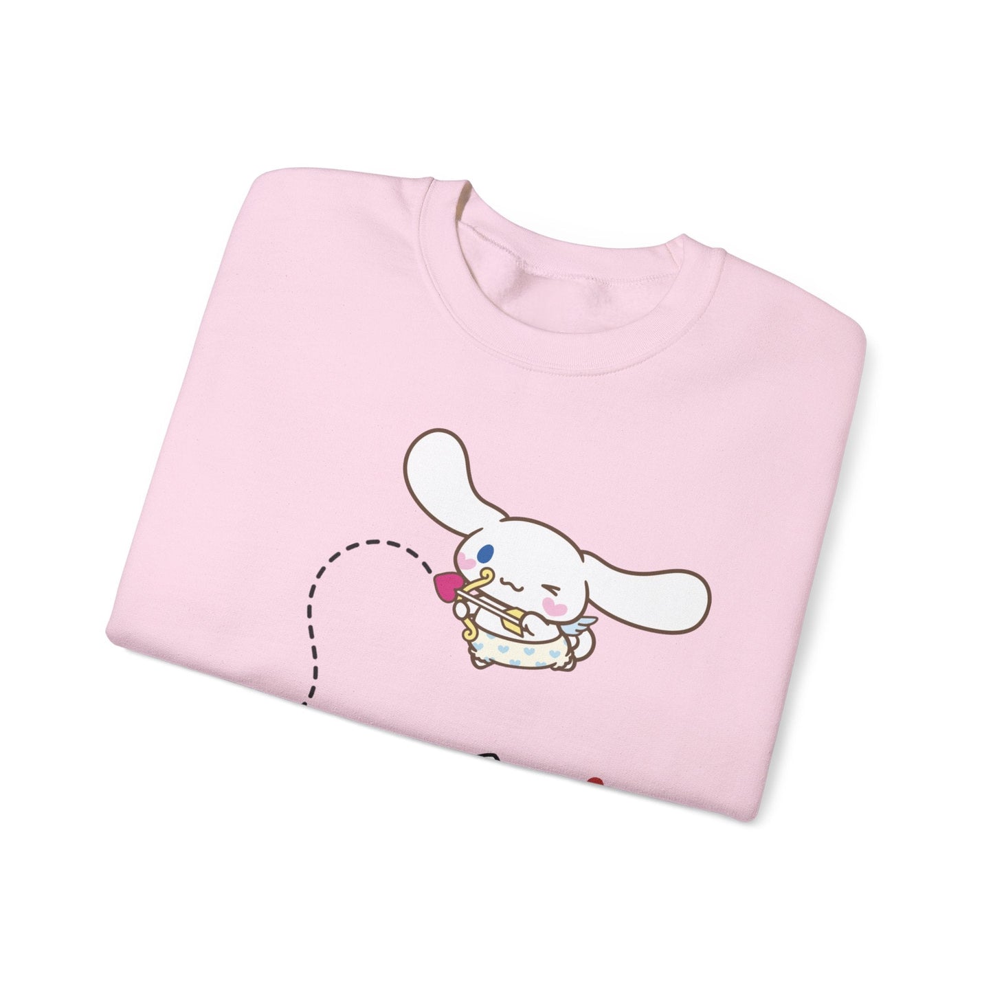 Cute Cinnamoroll & Kitty Graphic Sweatshirt — Kawaii Heart Cat Crewneck - kaon_place