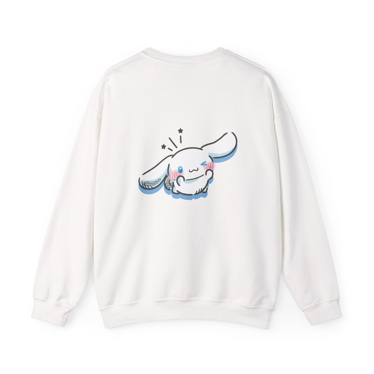 Cute Cinnamoroll & Kitty Graphic Sweatshirt — Kawaii Heart Cat Crewneck - kaon_place