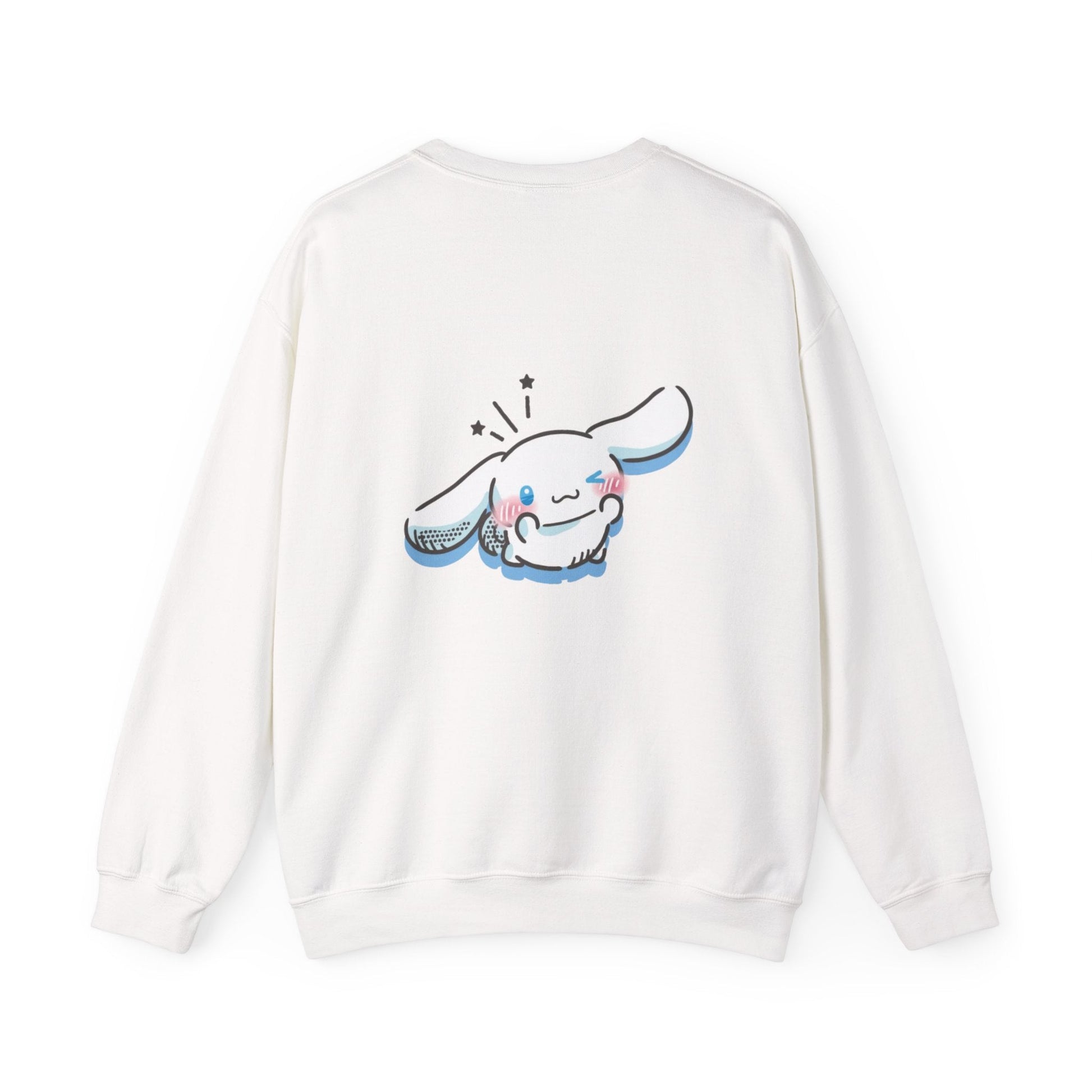 Cute Cinnamoroll & Kitty Graphic Sweatshirt — Kawaii Heart Cat Crewneck - kaon_place