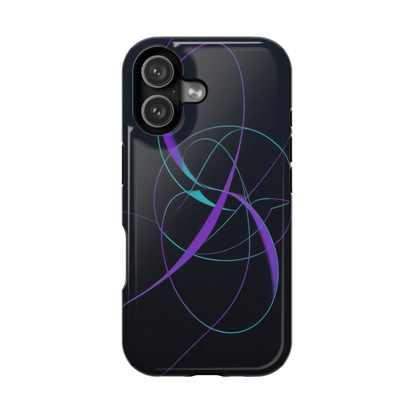 Impact-Resistant Phone Case — Abstract Neon Orbital Design - #kaon_place#