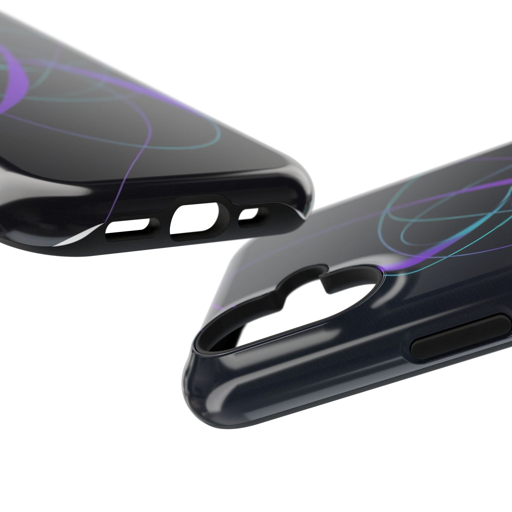 Impact-Resistant Phone Case — Abstract Neon Orbital Design - #kaon_place#