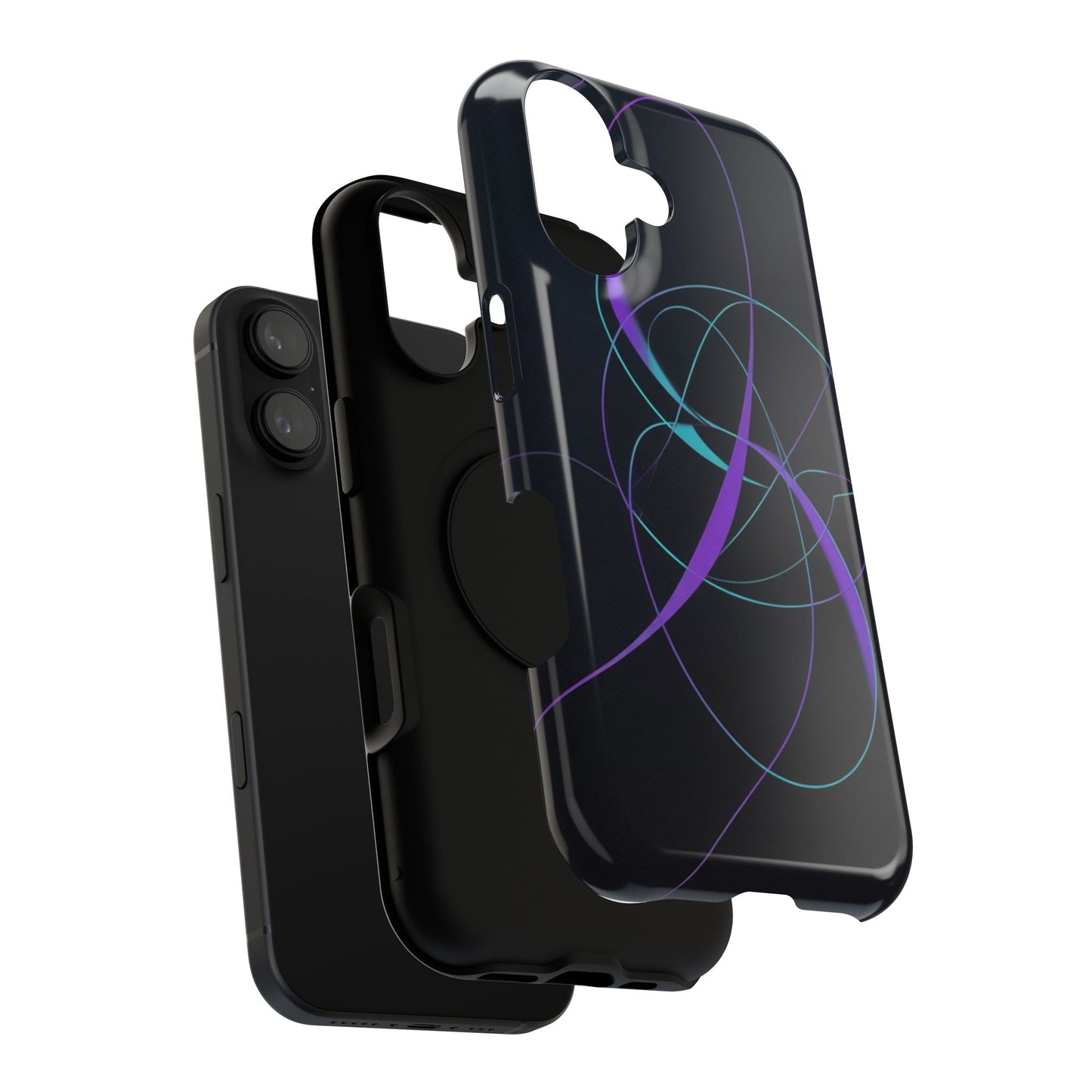 Impact-Resistant Phone Case — Abstract Neon Orbital Design - #kaon_place#