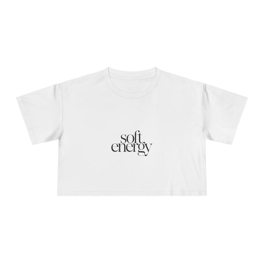Soft Energy Crop Tee – Minimalist Women's Graphic Top - kaon_place